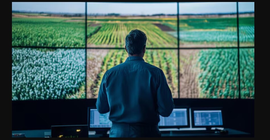 monitor crop health using satellites